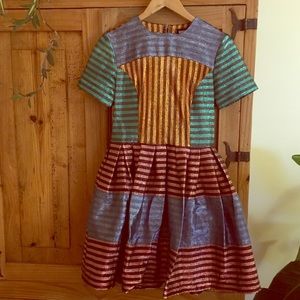 House of holland short metallic cocktail dress